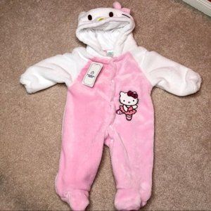 YUXINBEBE Hello Kitty pink baby pajama 6-12 month